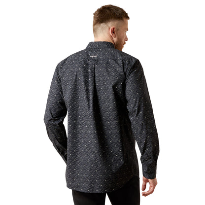 Ariat MN Navy Wheaton Fitted Shirt 10065964