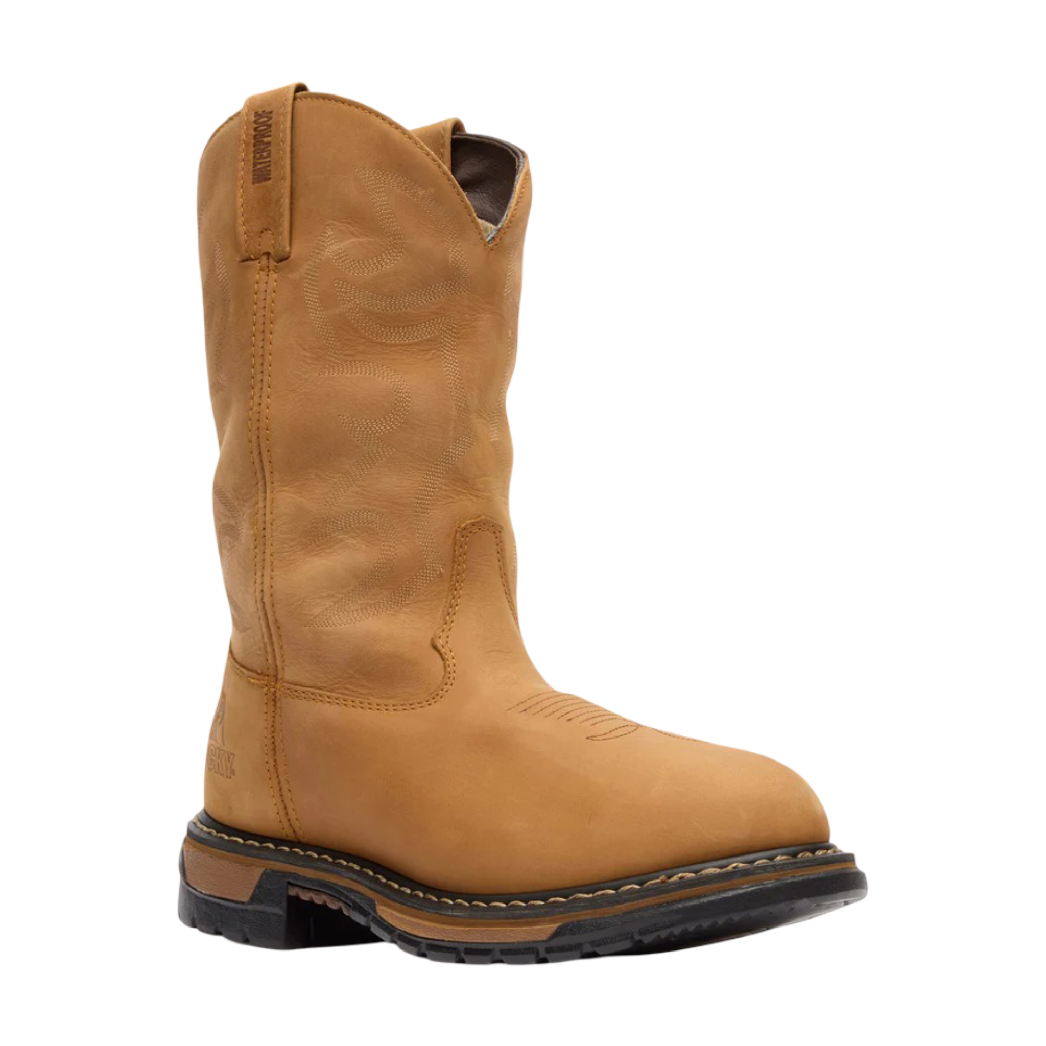 Rocky Men Original Ride Branson Roper Waterproof Western Boots FQ0002733