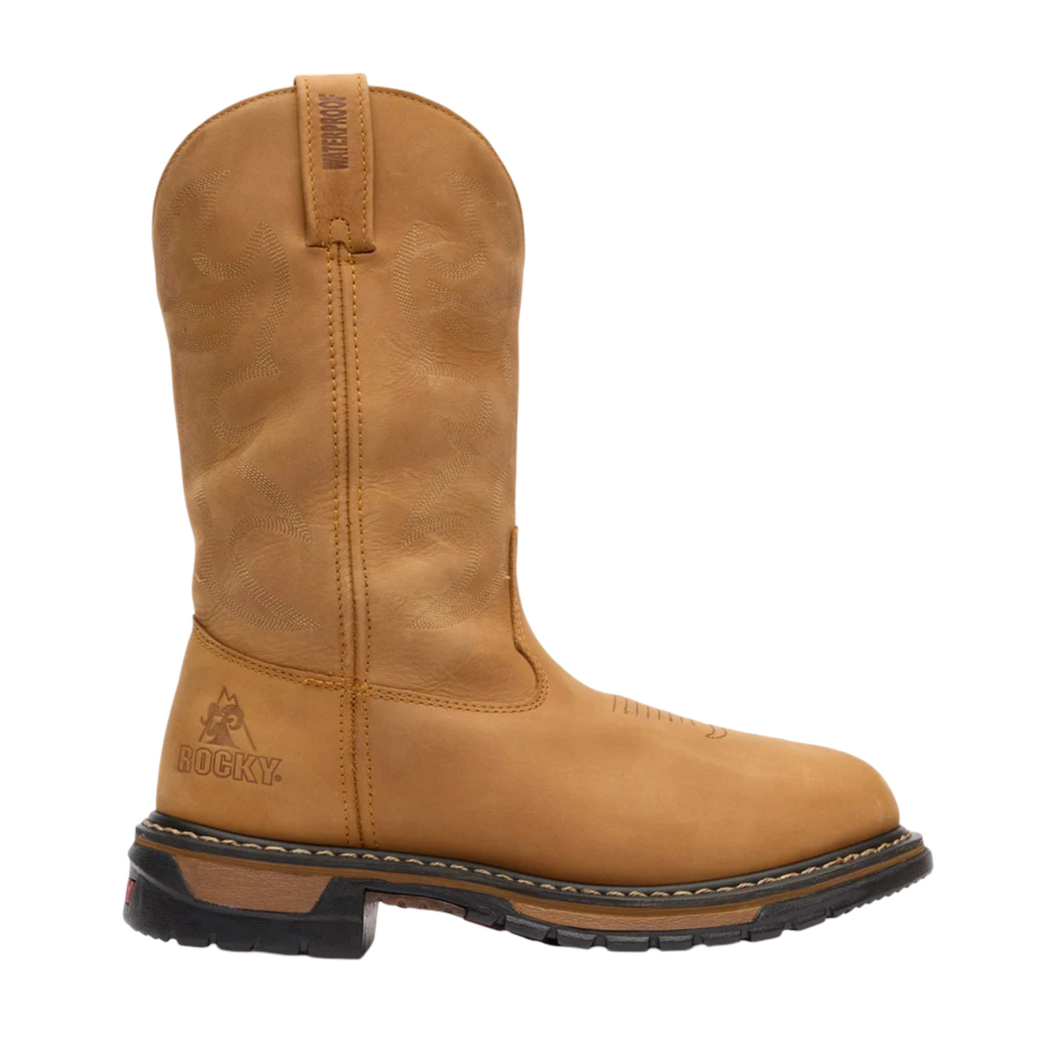 Rocky Men Original Ride Branson Roper Waterproof Western Boots FQ0002733