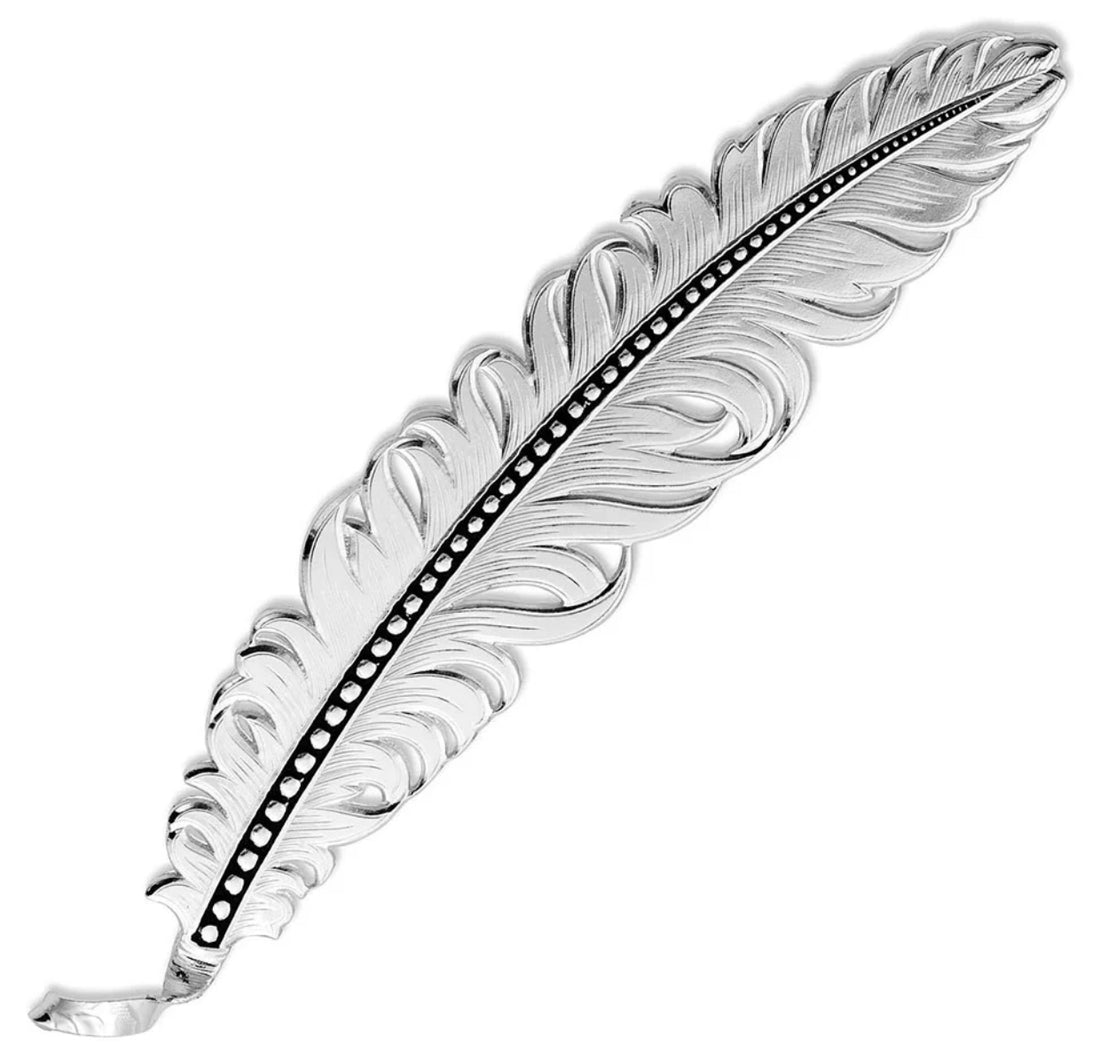 Montana Silversmiths Classic Montana Hat Feather HF4059BK
