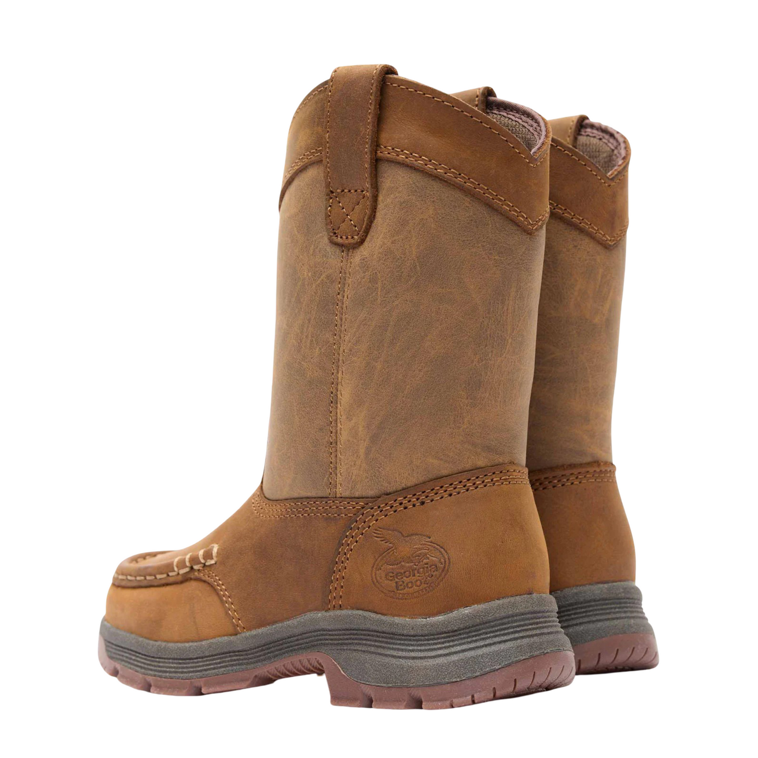 Georgia Big Kid BRN 8&quot; Lstylebrown Boot GB00705Y
