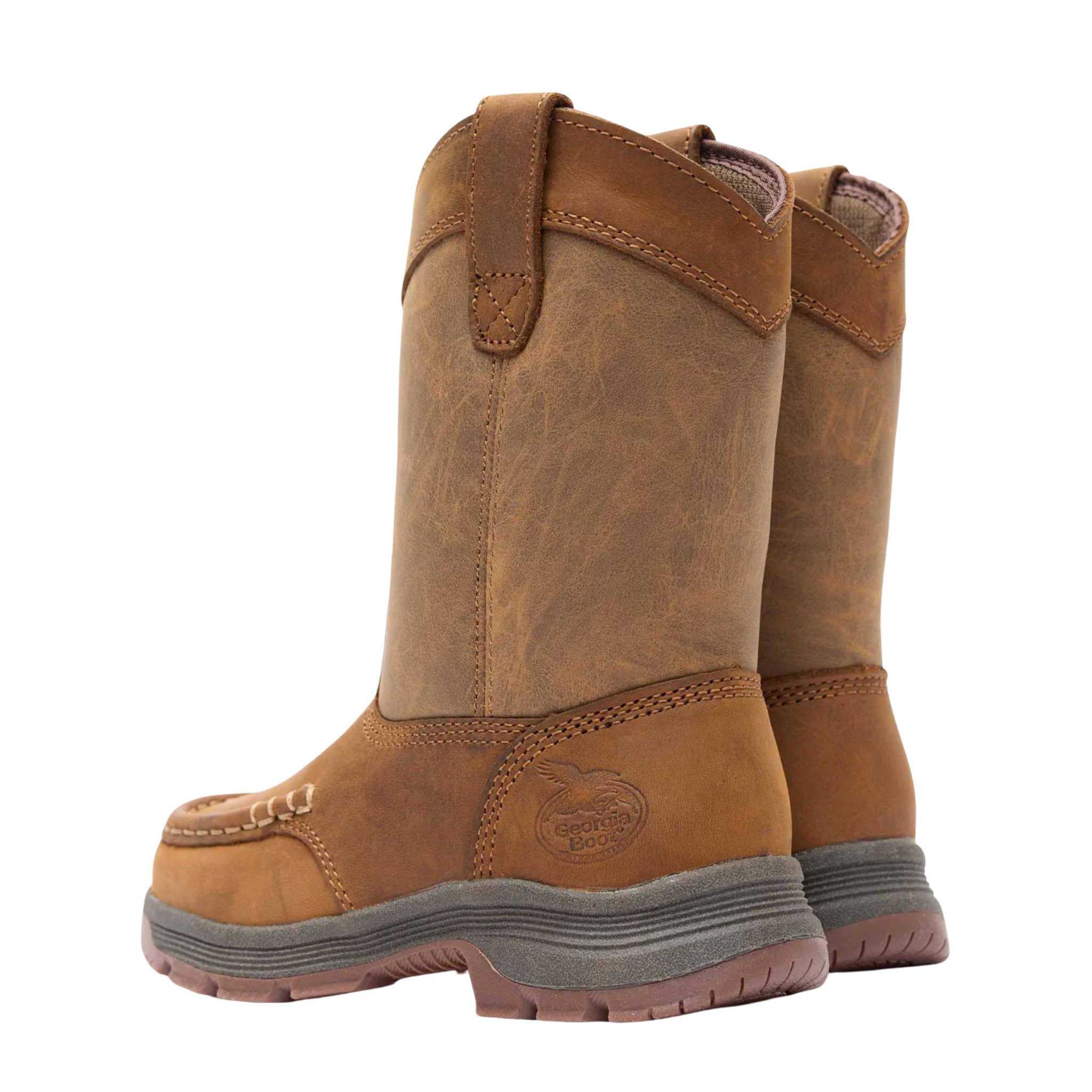 Georgia Big Kid BRN 8&quot; Lstylebrown Boot GB00705Y