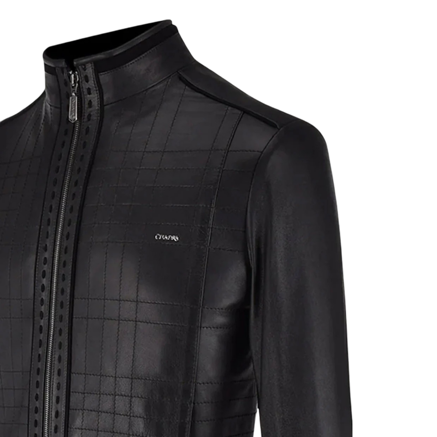 Cuadra Men Manaderin Neck Jacket H293BOA Black