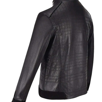 Cuadra Men Manaderin Neck Jacket H293BOA Black