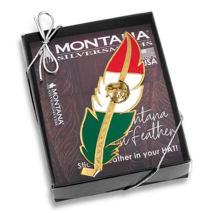 Montana Silversmiths Mexican Pride Hat Feather HF5458MXG