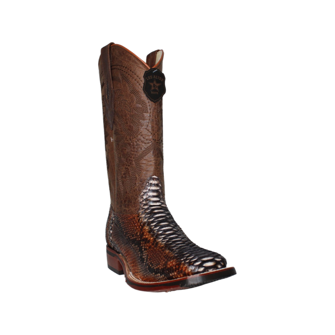 Los Altos MN Python Square Boot Rustic cognac