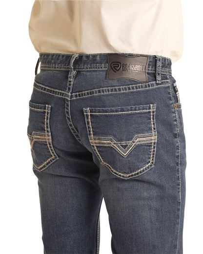 Rock &amp; Roll Men Revolver Slim Straight Leg Jeans RRMD1RR1GZ