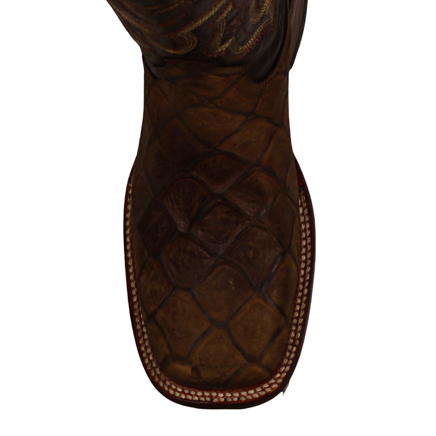 Cerrito MN Pirarucu Imitation Square Toe Boot ISB030C Mink