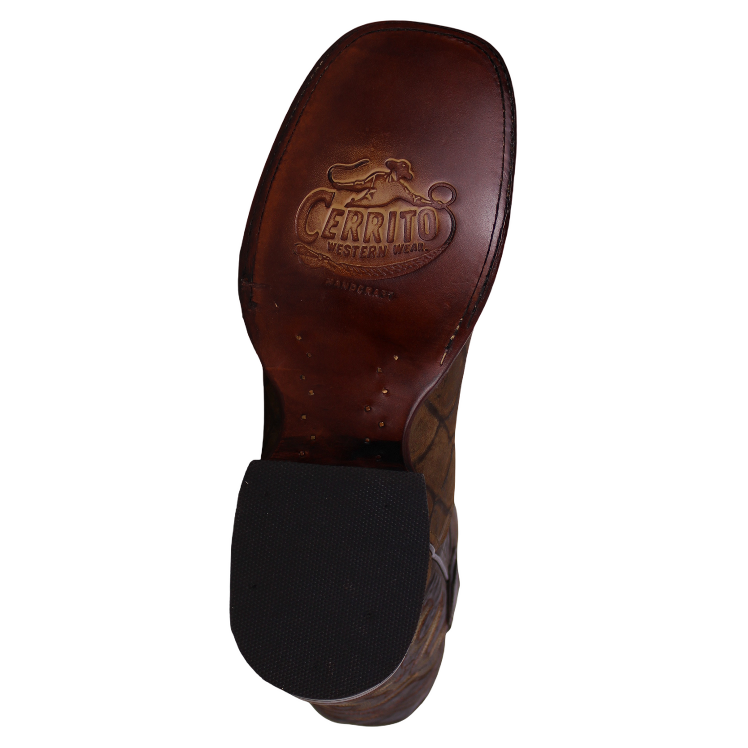 Cerrito MN Pirarucu Imitation Square Toe Boot ISB030C Mink