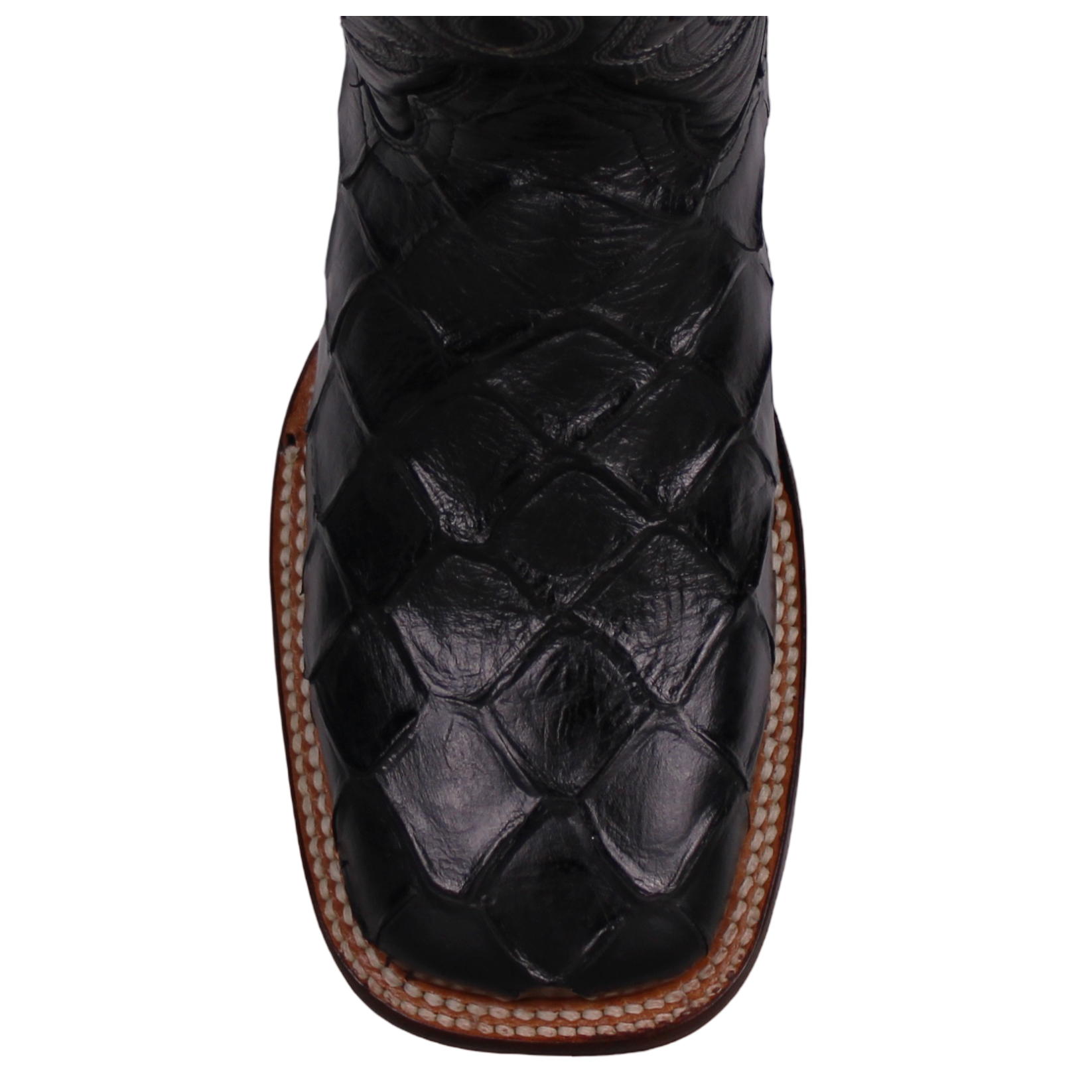Cerrito MN Print Pirarucu Square Toe Boot ISB309C Black