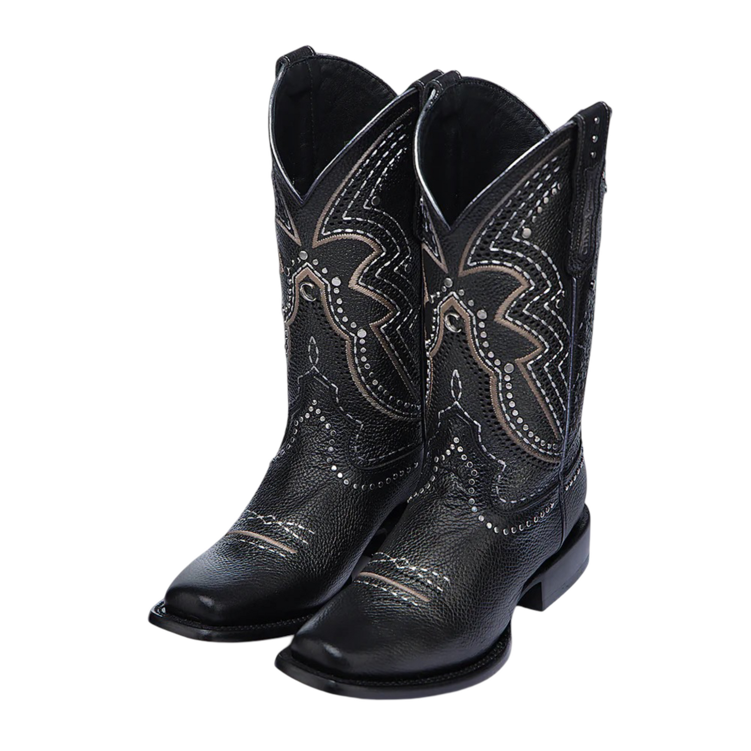 Cuadra WMN Western Rodeo Cowhide Boot 1F3XRS Black