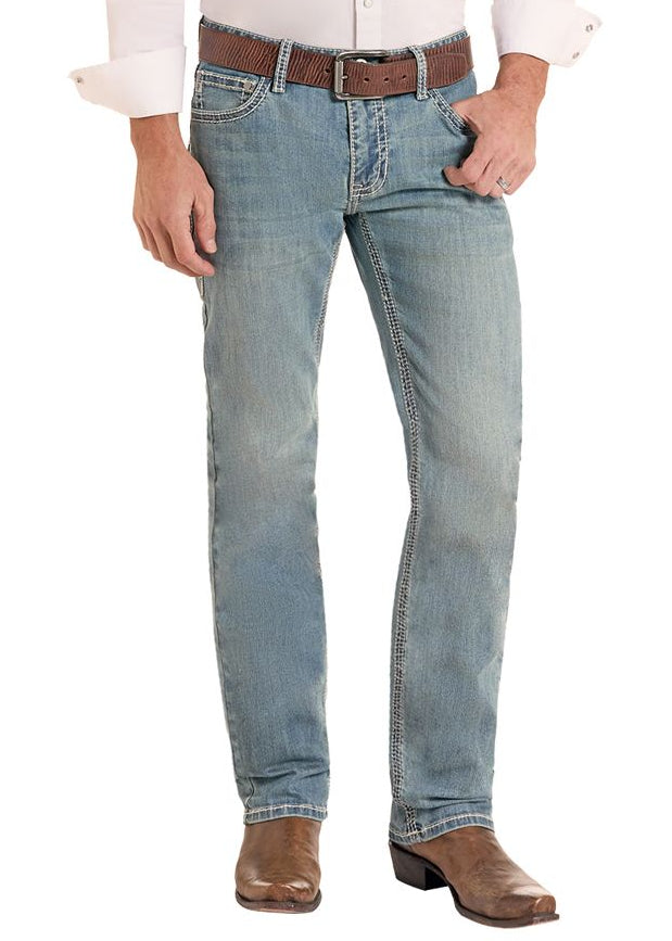 Rock &amp; Roll Men Slim-fit Straight-leg Jeans BM1RD09954