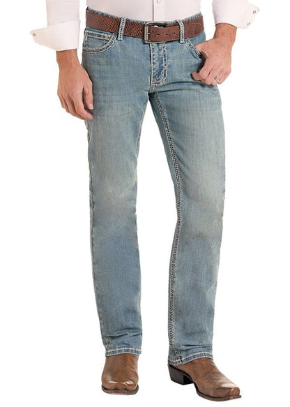 Rock &amp; Roll Men Slim-fit Straight-leg Jeans BM1RD09954