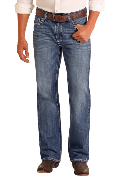 Rock &amp; Roll Men Loose-fitting Double Barrel Straight Leg jeans M0S8553