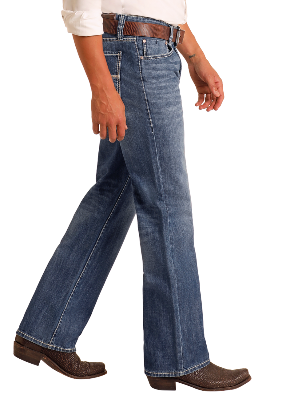 Rock &amp; Roll Men Loose-fitting Double Barrel Straight Leg jeans M0S8553