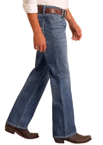 Rock &amp; Roll Men Loose-fitting Double Barrel Straight Leg jeans M0S8553