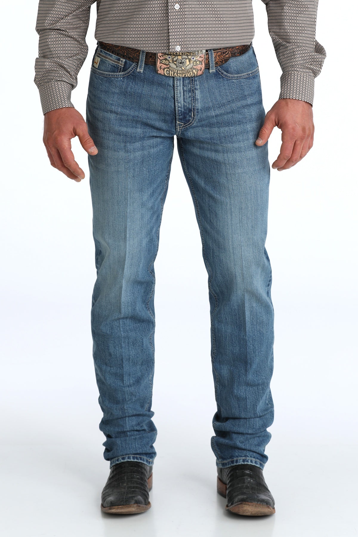 Cinch Men Jesse Medium Stone Denim Jean MB33438001