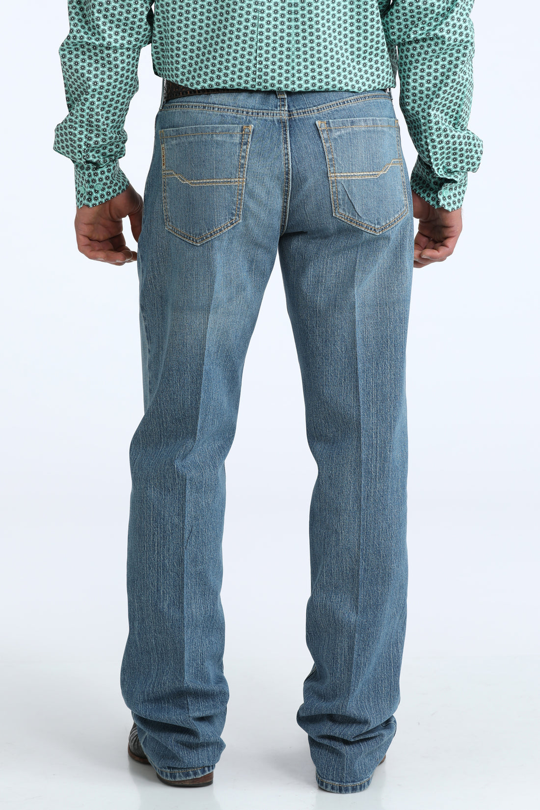 Cinch Men Grant Mid Rise Relaxed Boot Cut Medium Stone Jean MB33837001