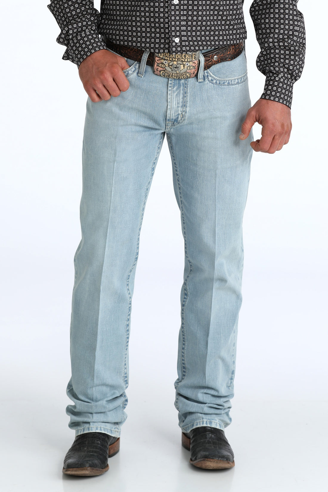 Cinch Men White Label Light Stone Denim Jean MB92834064