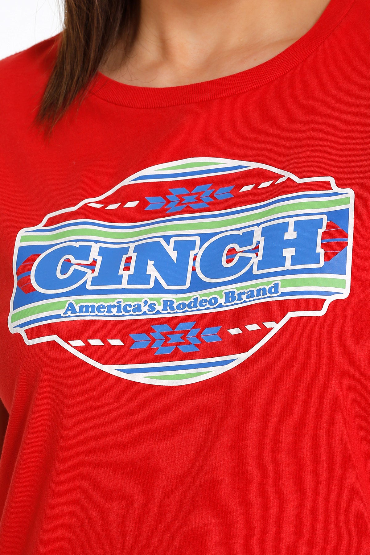 Cinch Women's Authentic Rodeo Brand Tee - Red