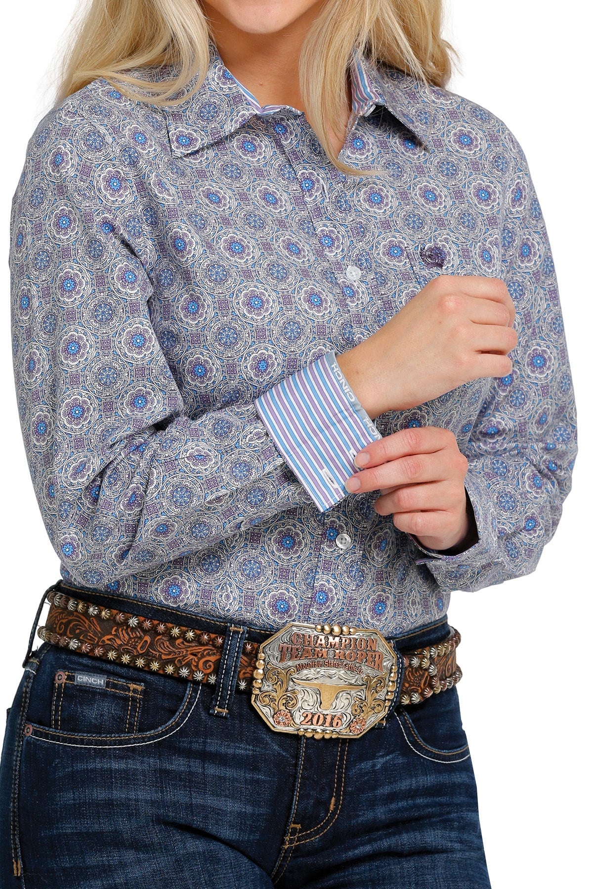 Cinch Women Western LS Shirt MSW9164184