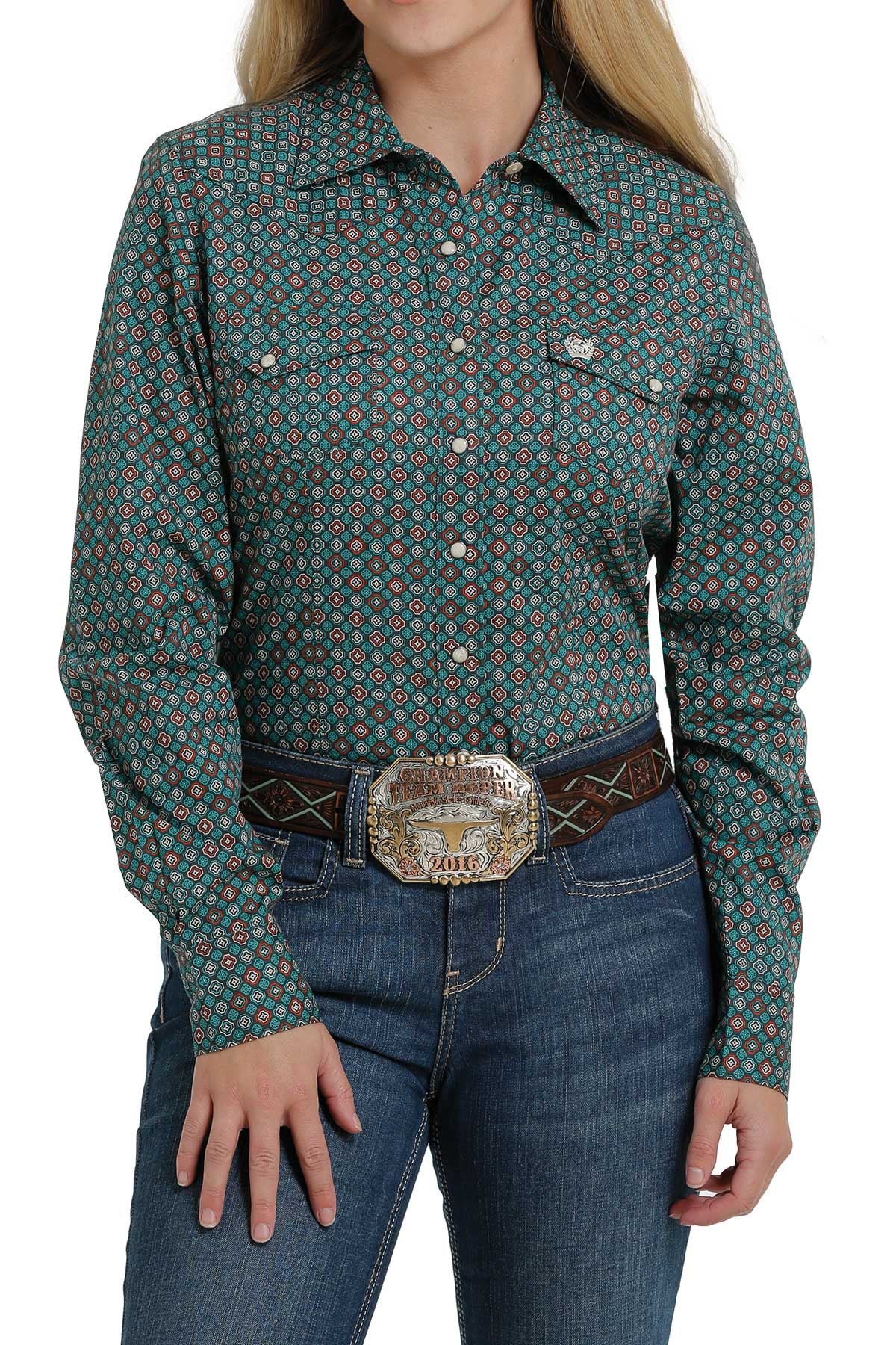 Cinch Women Western LS Shirt MSW9201027