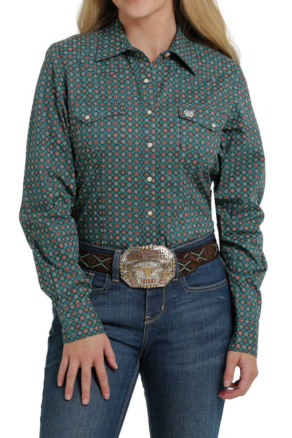 Cinch Women Western LS Shirt MSW9201027