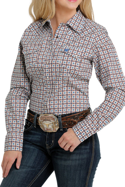 Cinch Women Geo Print Western LS Shirt MSW9201029 Shirt