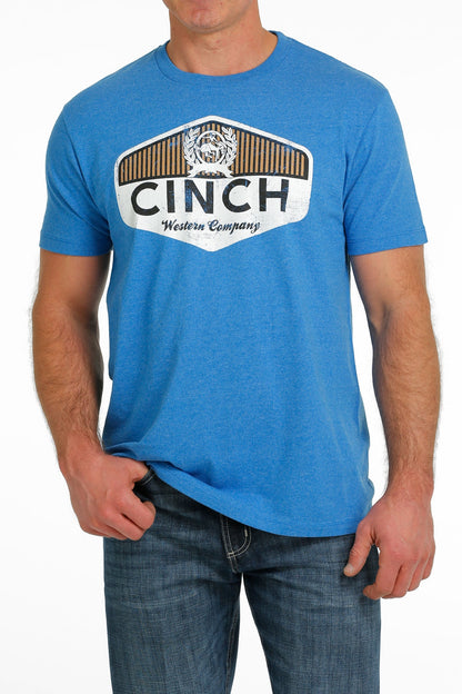 Cinch Men Heather Blue T-Shirt MTT1690556