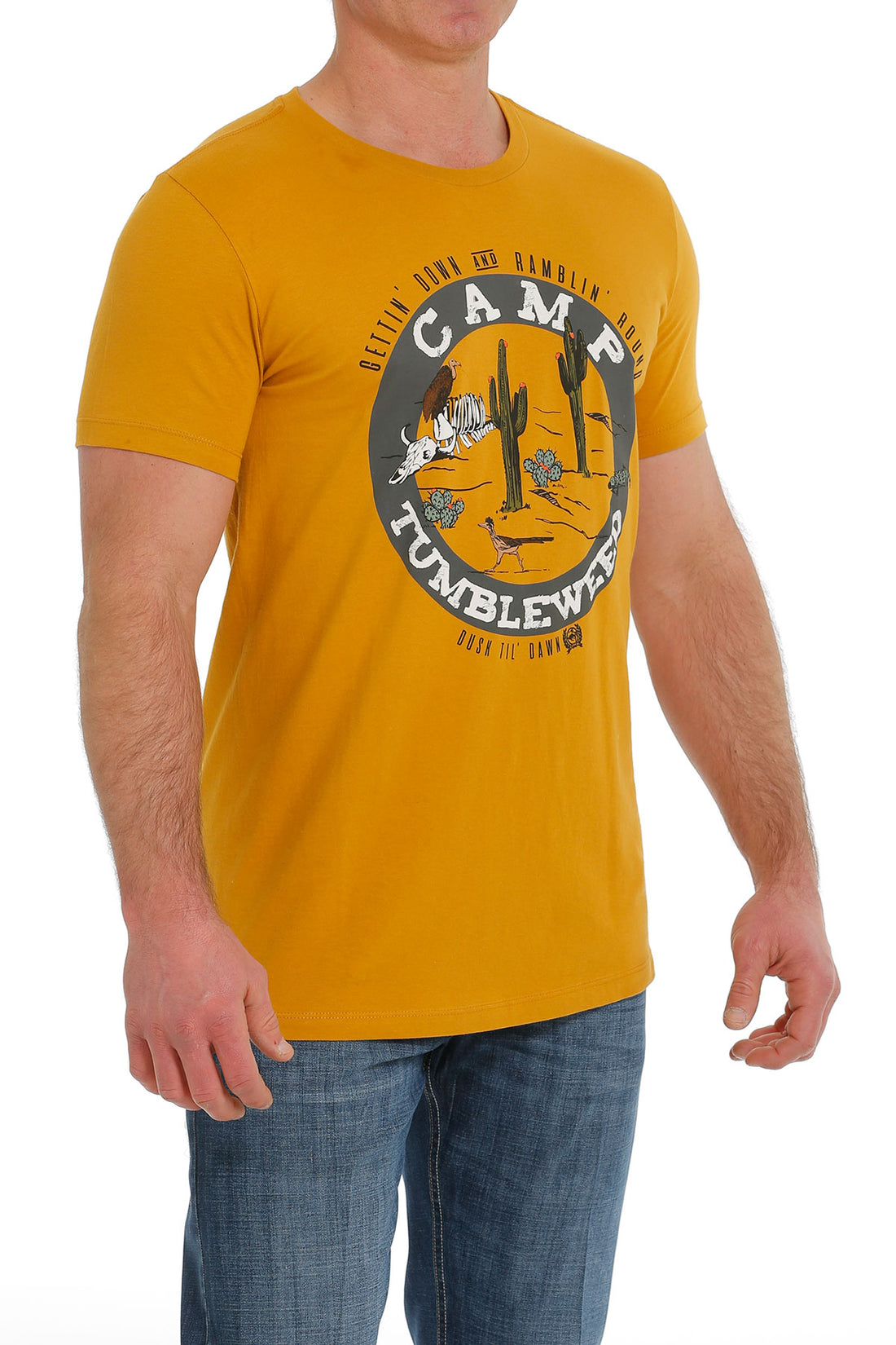 Cinch Men Camp Tumbleweed Gold T-Shirt MTT1690565