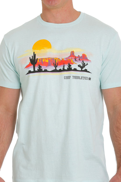 Cinch Men Camp Tumbleweed Blue T-Shirt MTT1690566