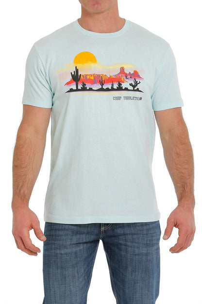 Cinch Men Camp Tumbleweed Blue T-Shirt MTT1690566