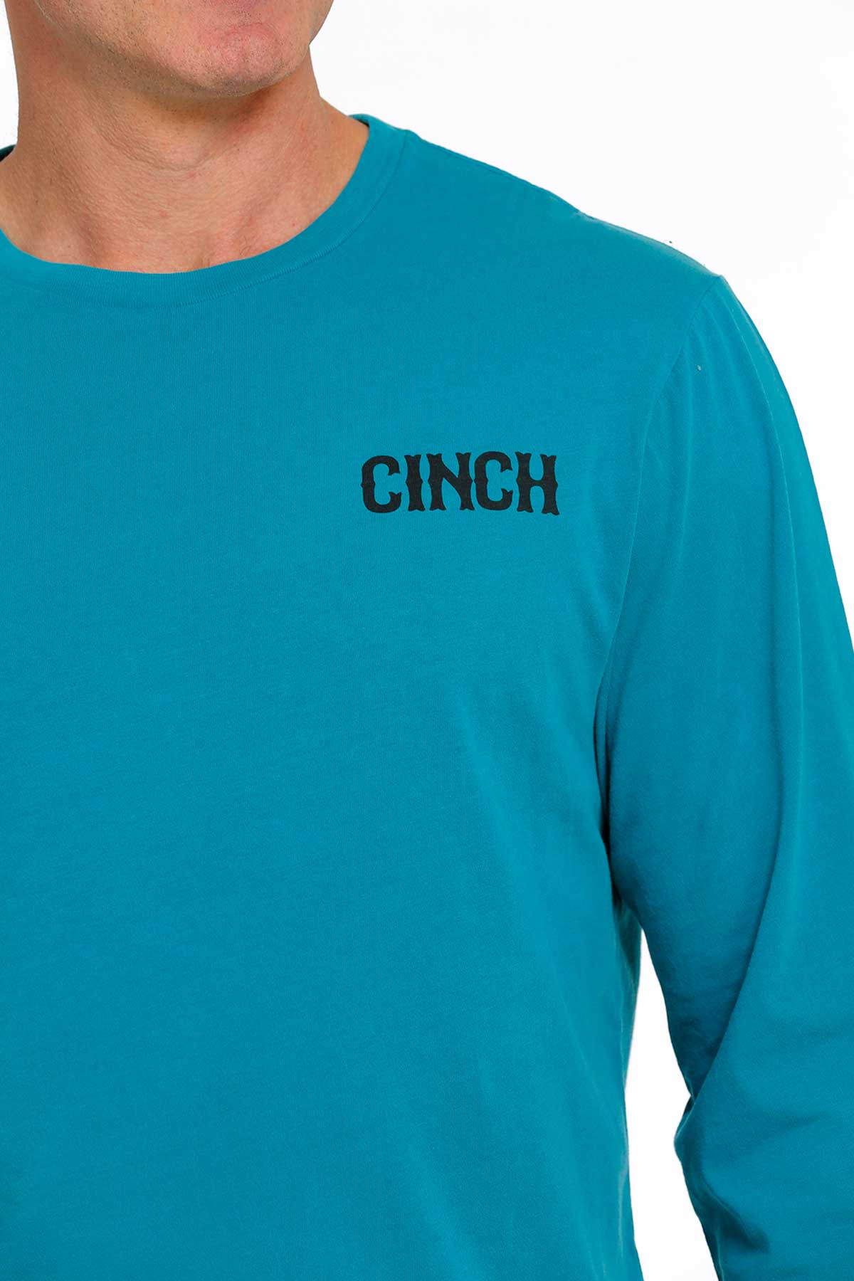 Cinch Men's Lead This Life Long Sleeve Tee - Teal