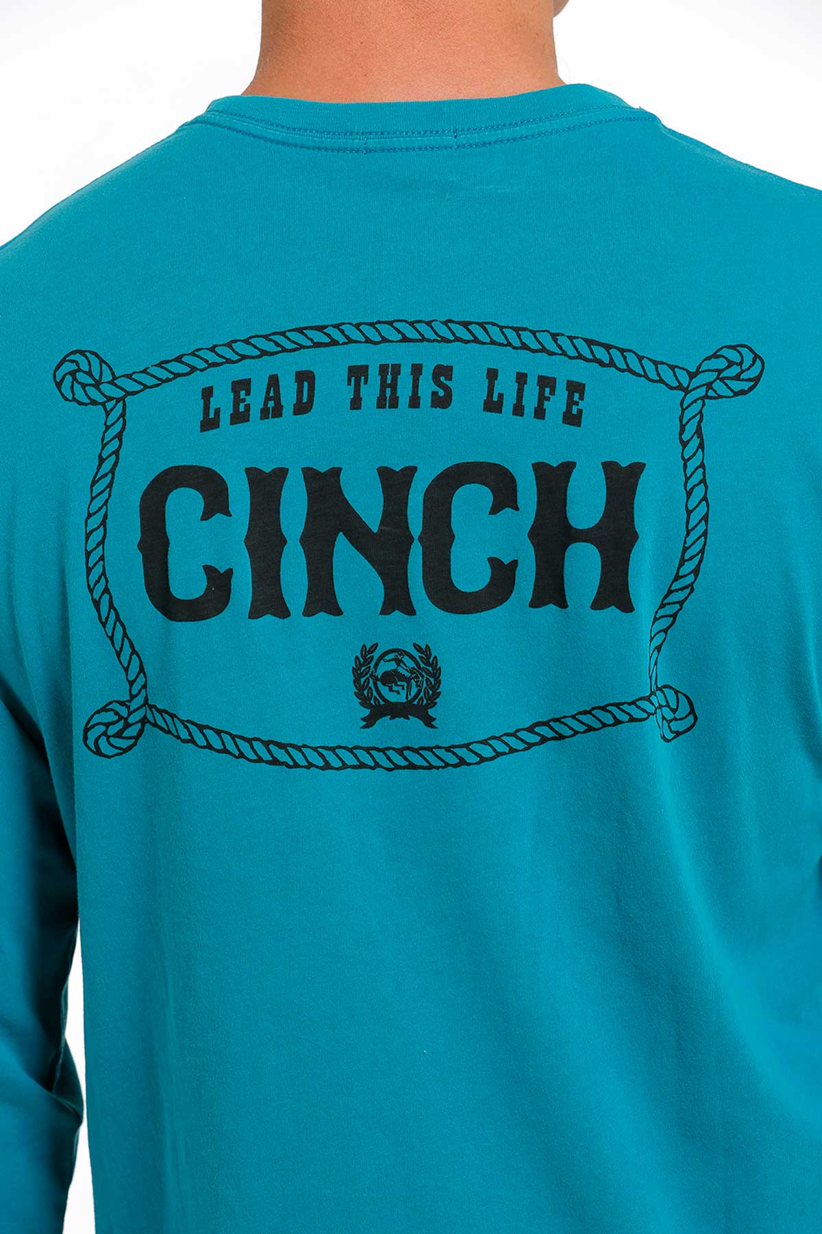 Cinch Men's Lead This Life Long Sleeve Tee - Teal