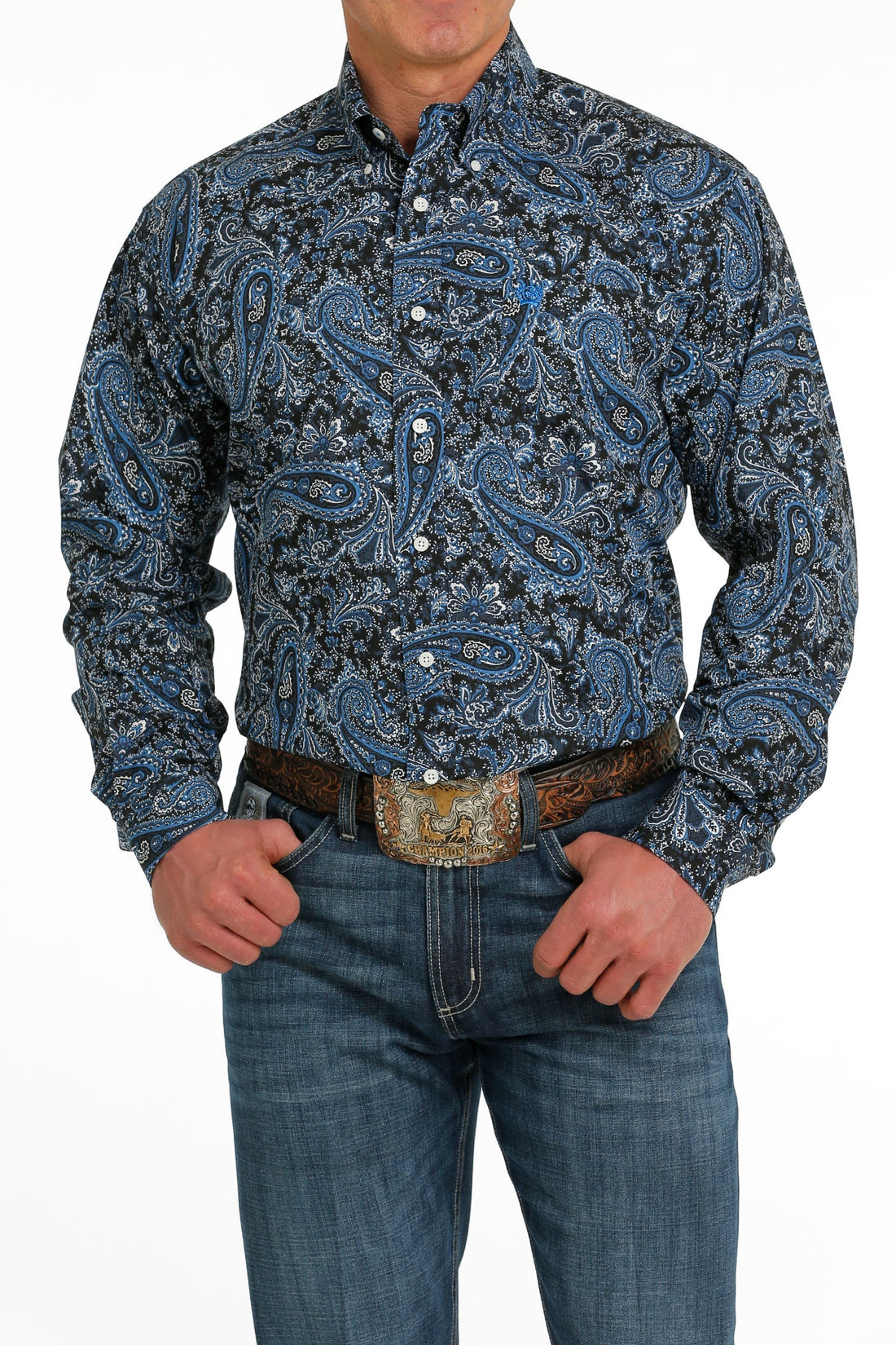 Cinch MN Navy/Blue/Cream MTW1105517 Shirt