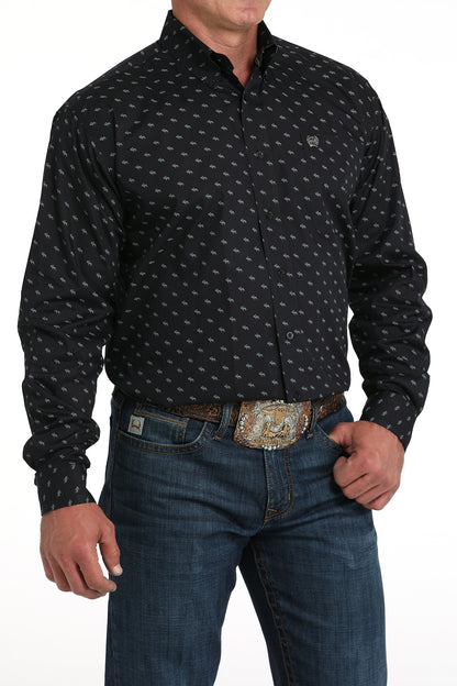 Cinch Men Printed LS Tee MTW1105988