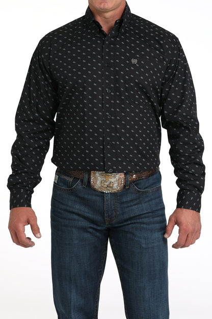 Cinch Men Printed LS Tee MTW1105988