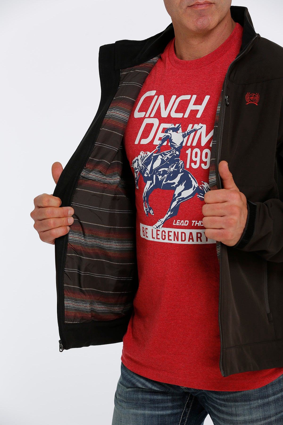 Cinch Men Brown Bonded Jacket MWJ1567003