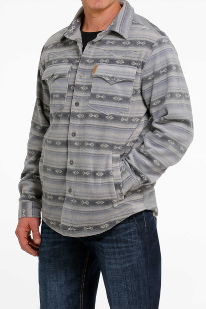 Cinch Men Blue Fleece Shirt Jacket MWJ1580001