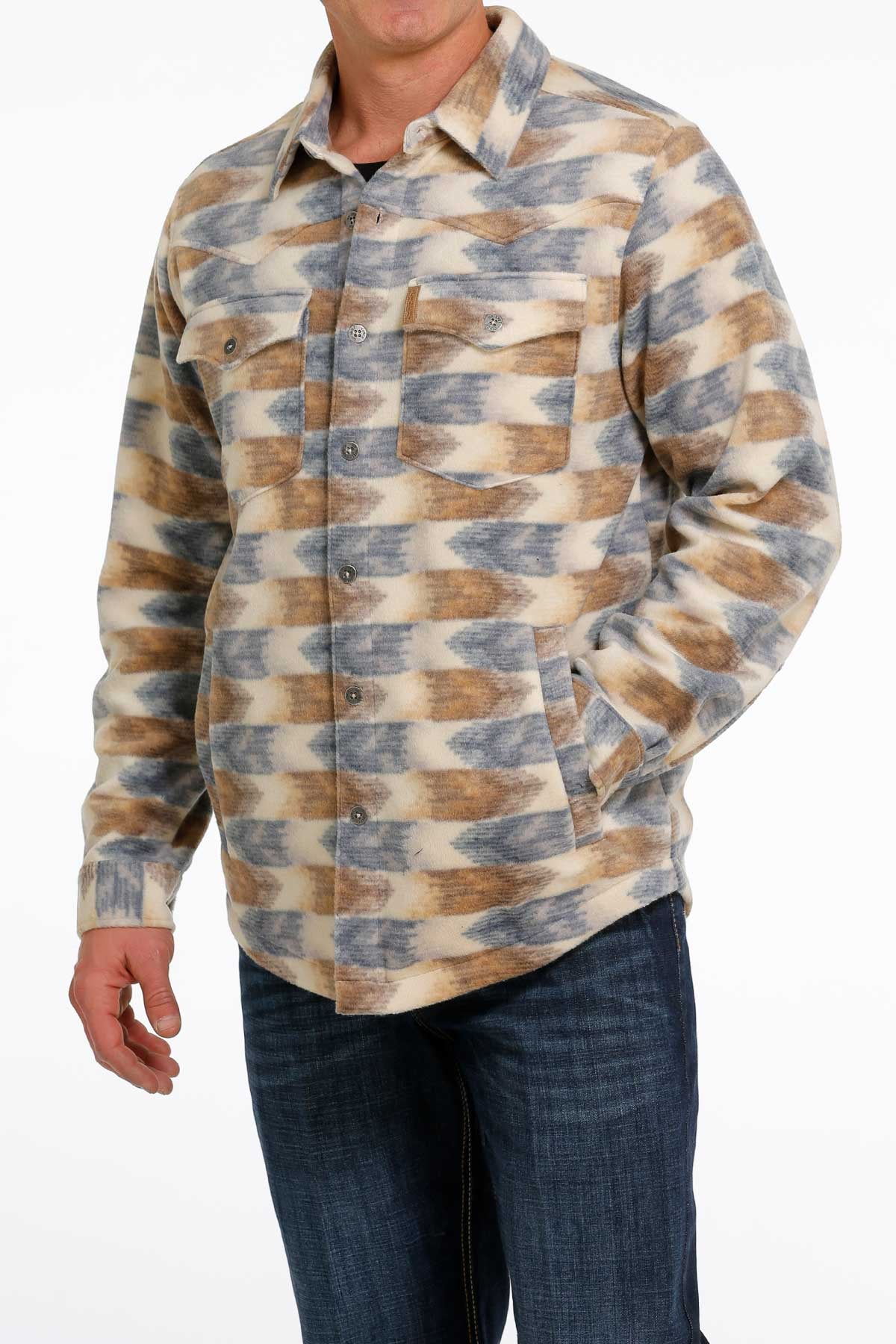 Cinch Men Cream MWJ1580002 Shirt Jacket