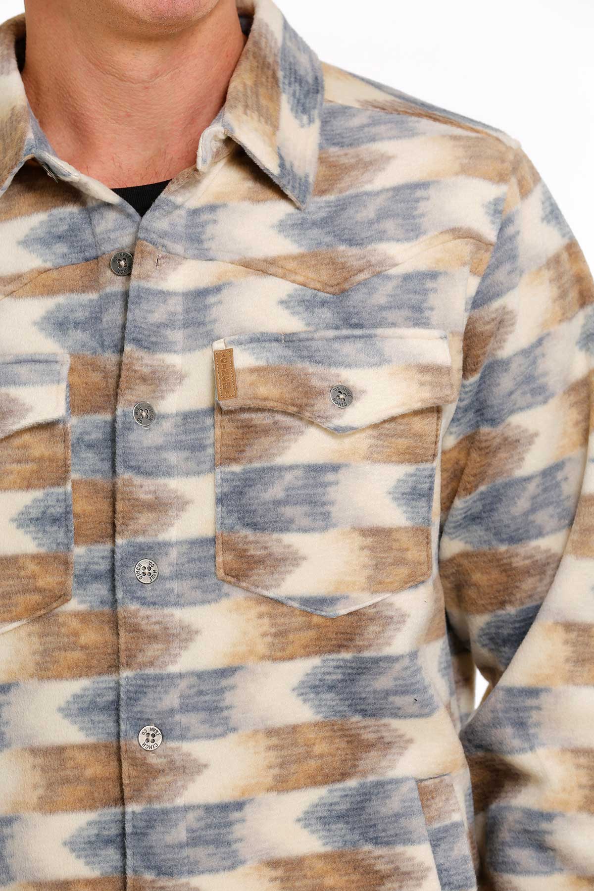 Cinch Men Cream MWJ1580002 Shirt Jacket
