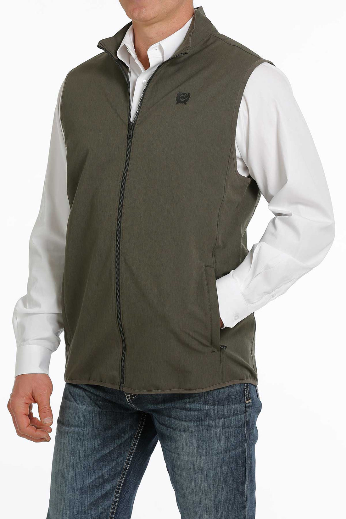 Cinch Men Lightweight Olive Vest MWV1238003