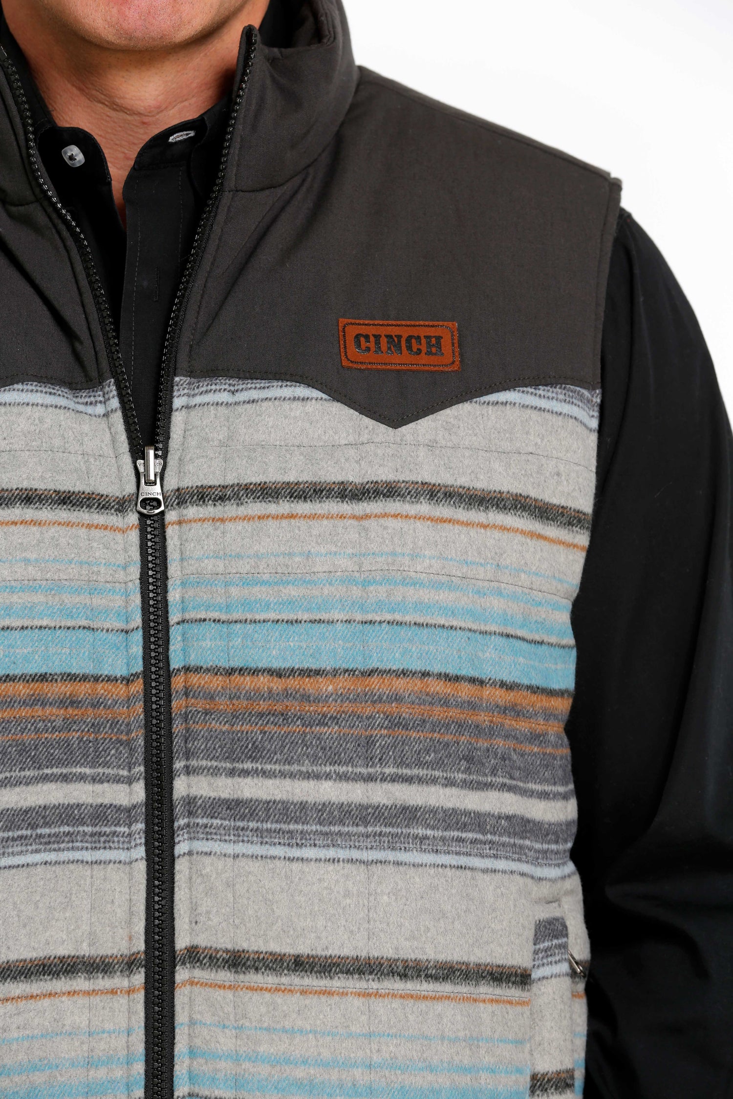 Cinch Men Brown Quilted Reversible Vest MWV1576001