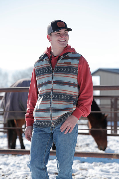 Cinch Men Stiped Wooly Vest MWV1903001