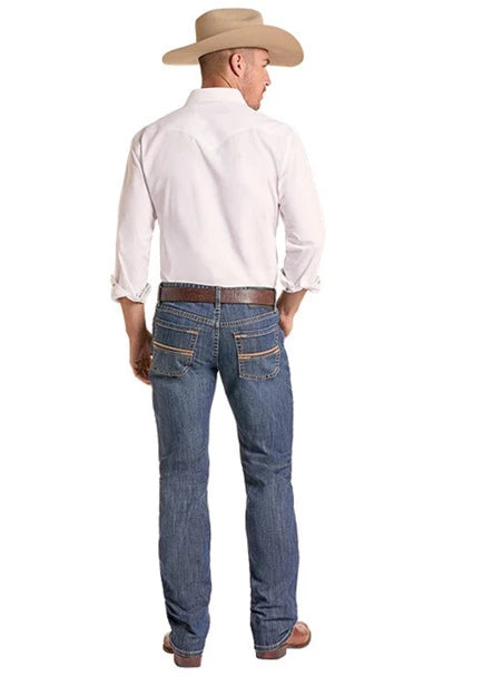 Rock &amp; Roll MN Pleather Revolver Slim | Straight Fit Jean BM1RD09810