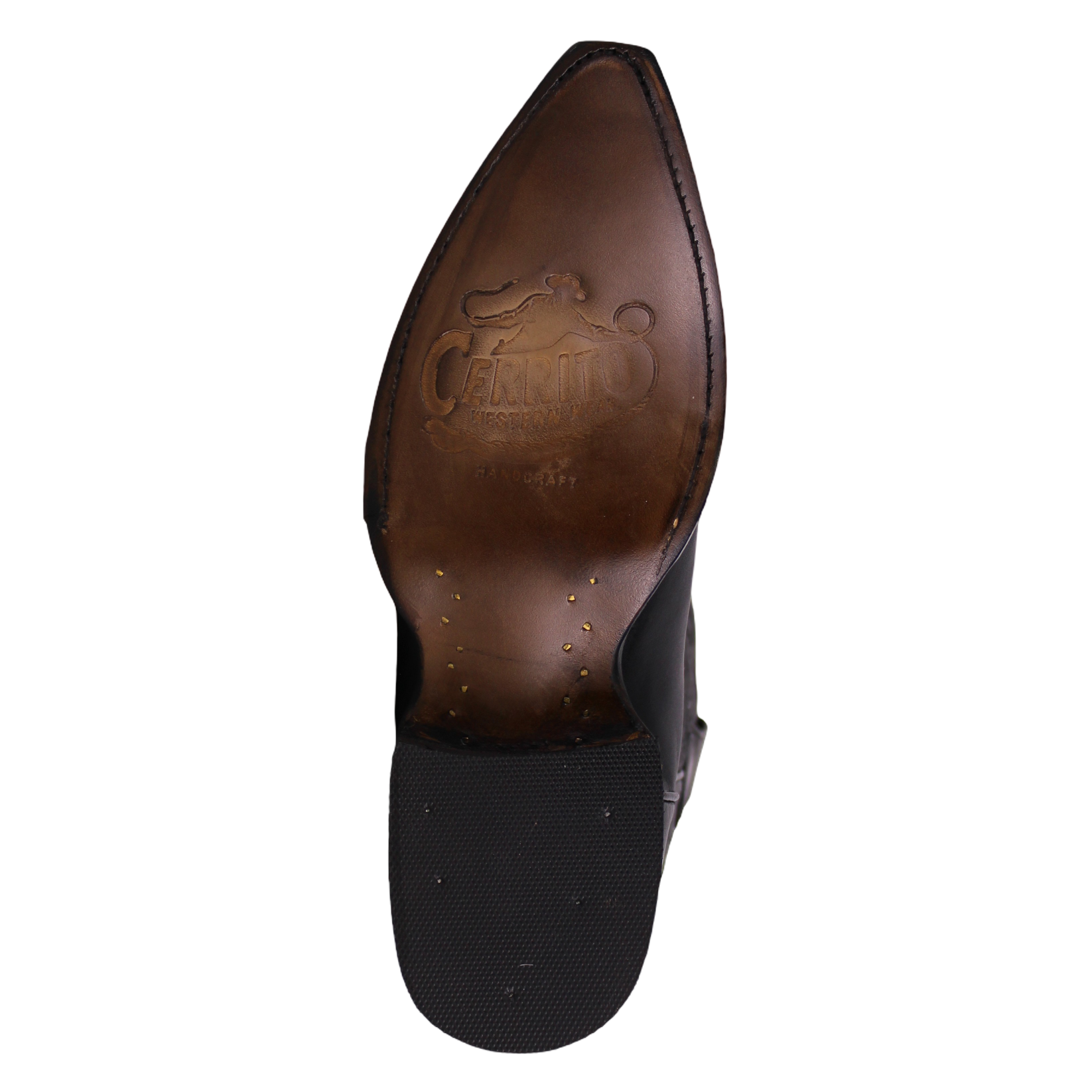Cerrito MN Cowhide Snip Toe Boot PU010 Graso Black