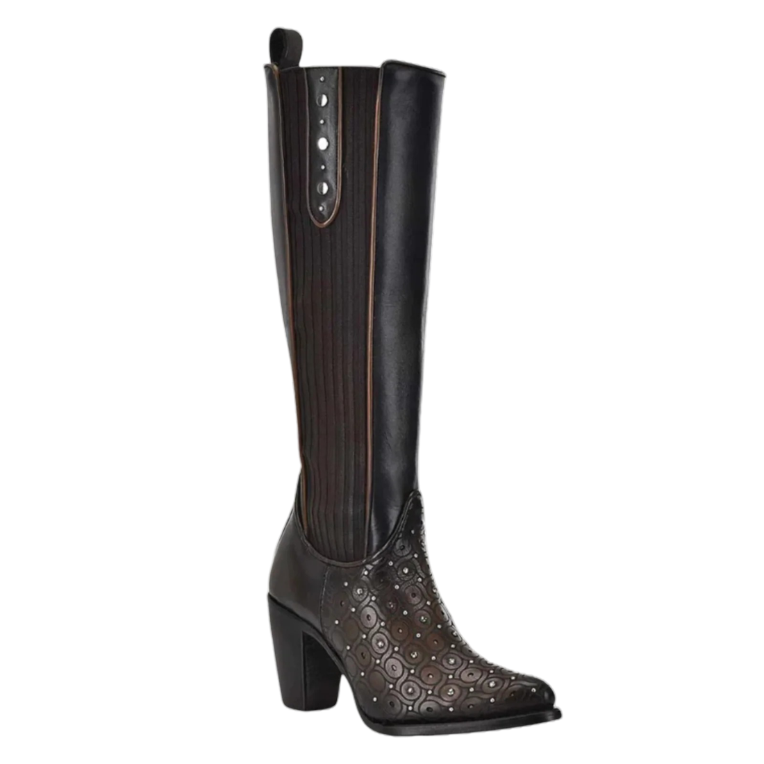 Cuadra Women Crystal Cowhide Knee-High Boot 3F0BRS Crust Maple
