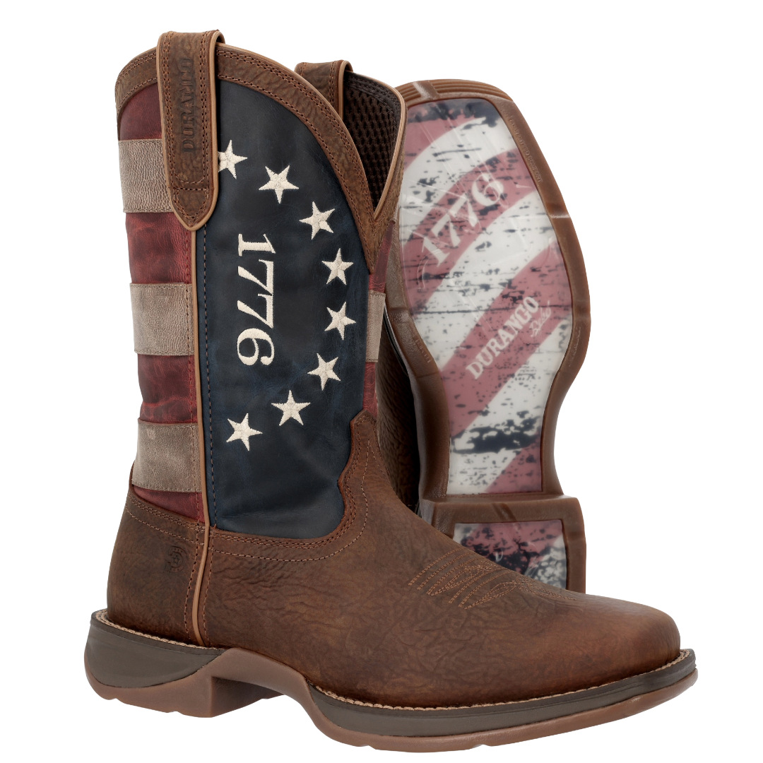 Durango Men Rebel America 250 Flag Western Boot DDB0566