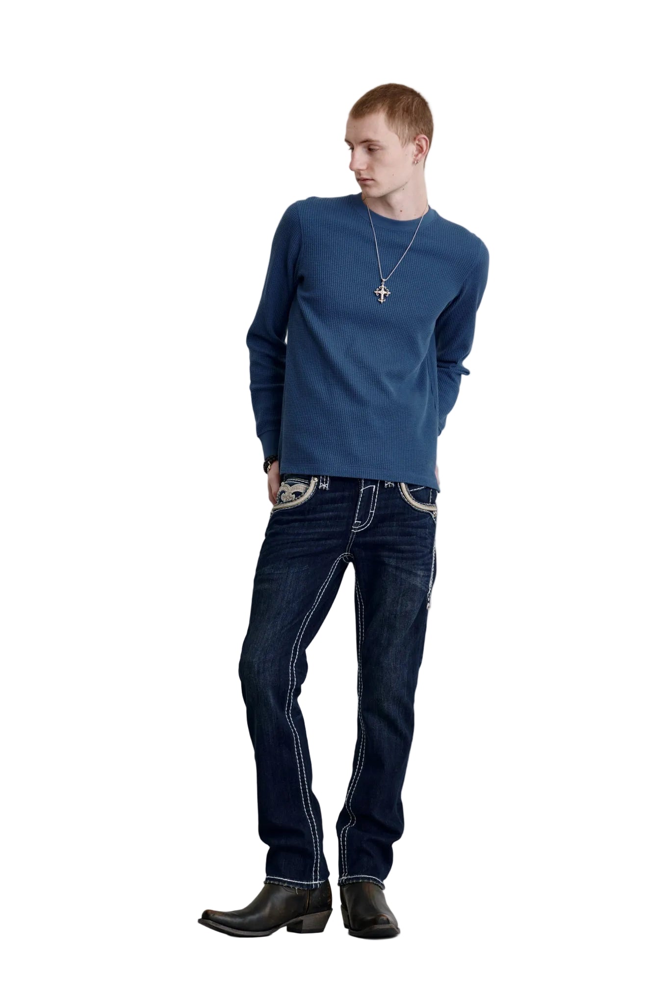 Rock Revival Men Straight Leg Jeans RP3500J209R
