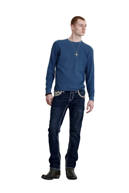 Rock Revival Men Straight Leg Jeans RP3500J209R